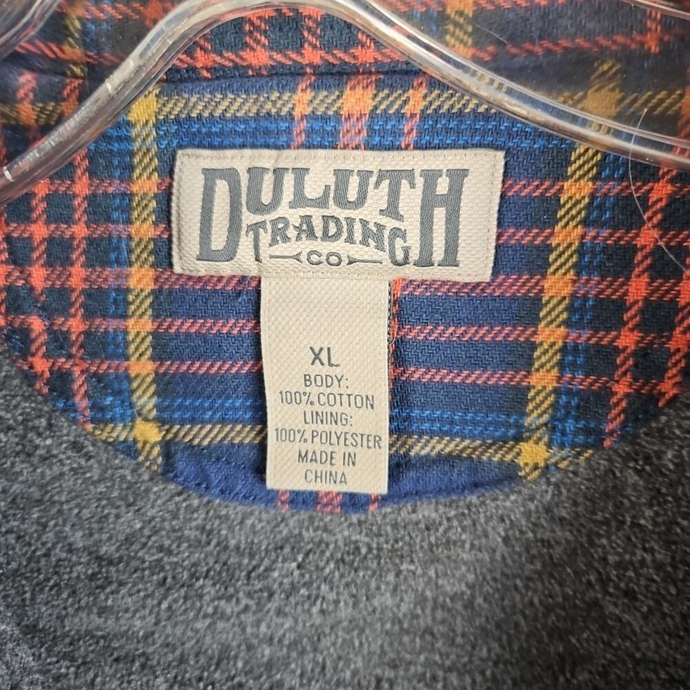 Duluth Trading Co Shacket Mens XL Flapjack Fleece-lined Relaxed Fit Shirt Jac - Picture 5 of 8